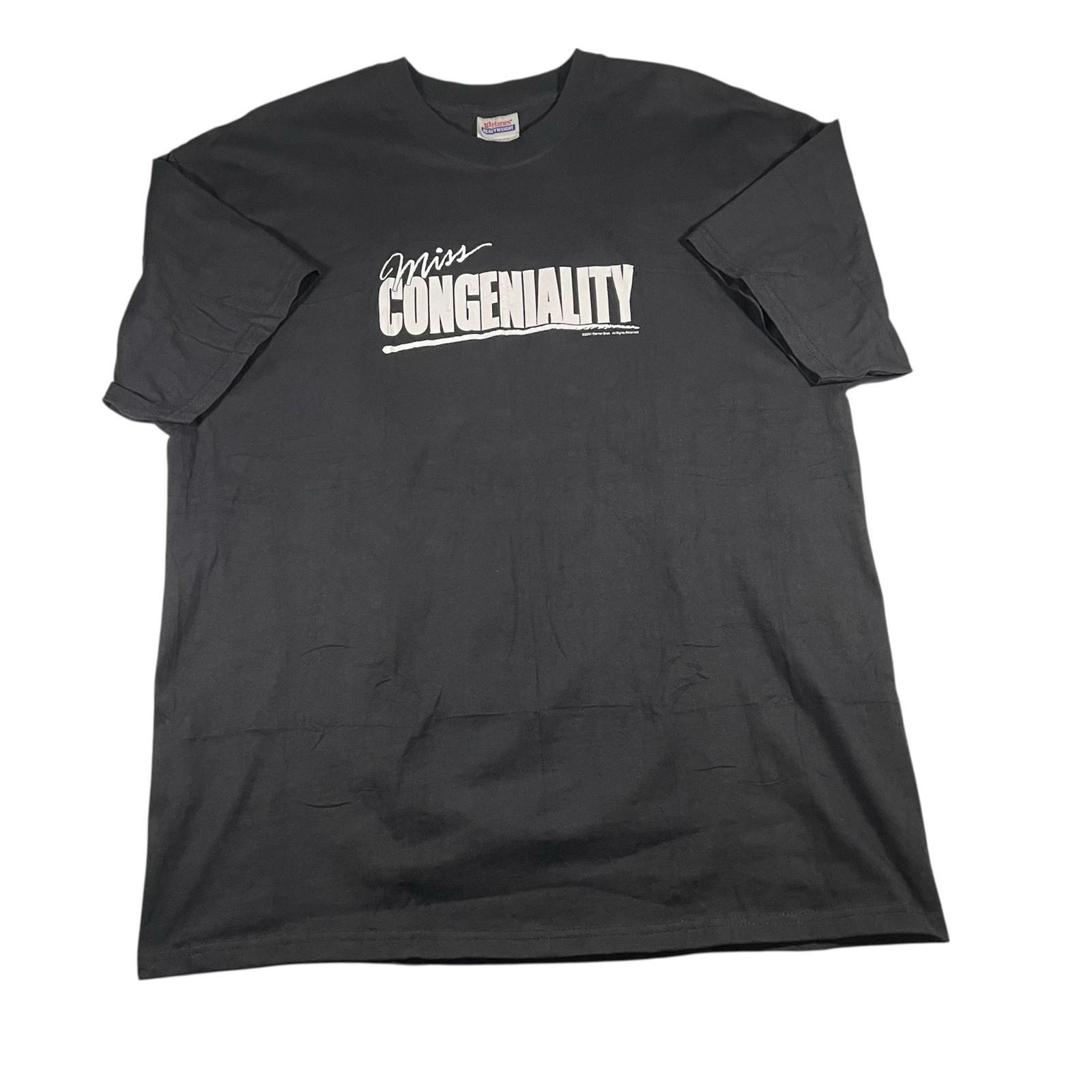 Vtg Y2K Miss Congeniality Movie Promo T XL 2001 Warner Bros Sandra Bullock Unisex T-Shirt S
