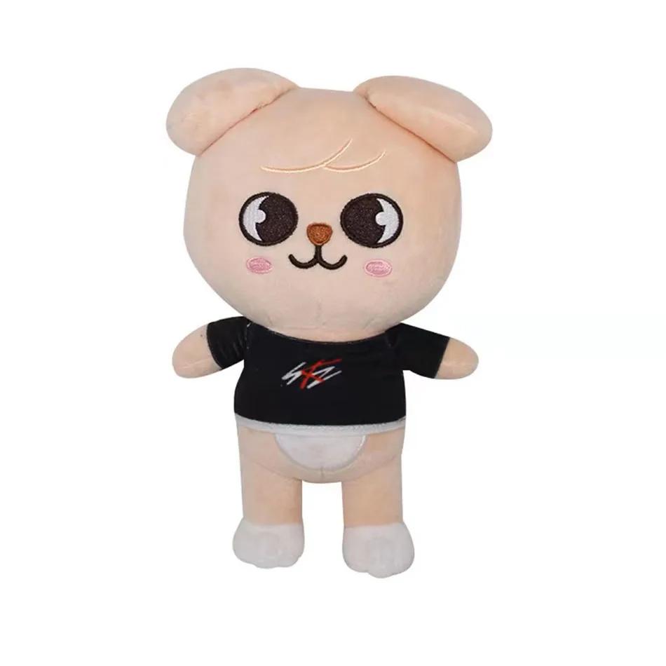 20cm Skzoo Plush Toys Stray Kids Cartoon Stuffed Animal Wolf Chan Plushies Doll Cute Companion Adults Fans Gift for Cuddly Fluffy Huggable Kawaii