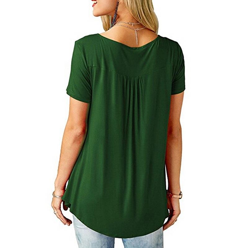 Womens short sleeve tunic tops Clearance
