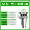 DIN69871-SK40/JT40-MOD60/70/80/100 Adjustable Radial/Axial Tool Holder with Flange Base Shank