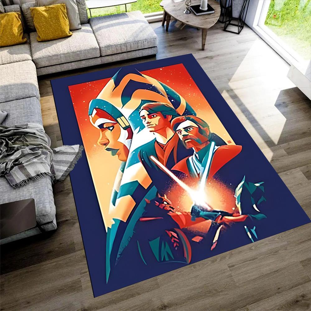 Star Wars Floor Mat Suitable for Game Room Kitchen Entryway Outdoor Antislip Carpet Office Home Decor Gift for Festivals