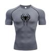 Tight Suit Short-sleeved High Elasticity Quick-drying T-shirt Running Workout Jogging Training Sports Top Trendy Sweat-Resistant Fitness Suit