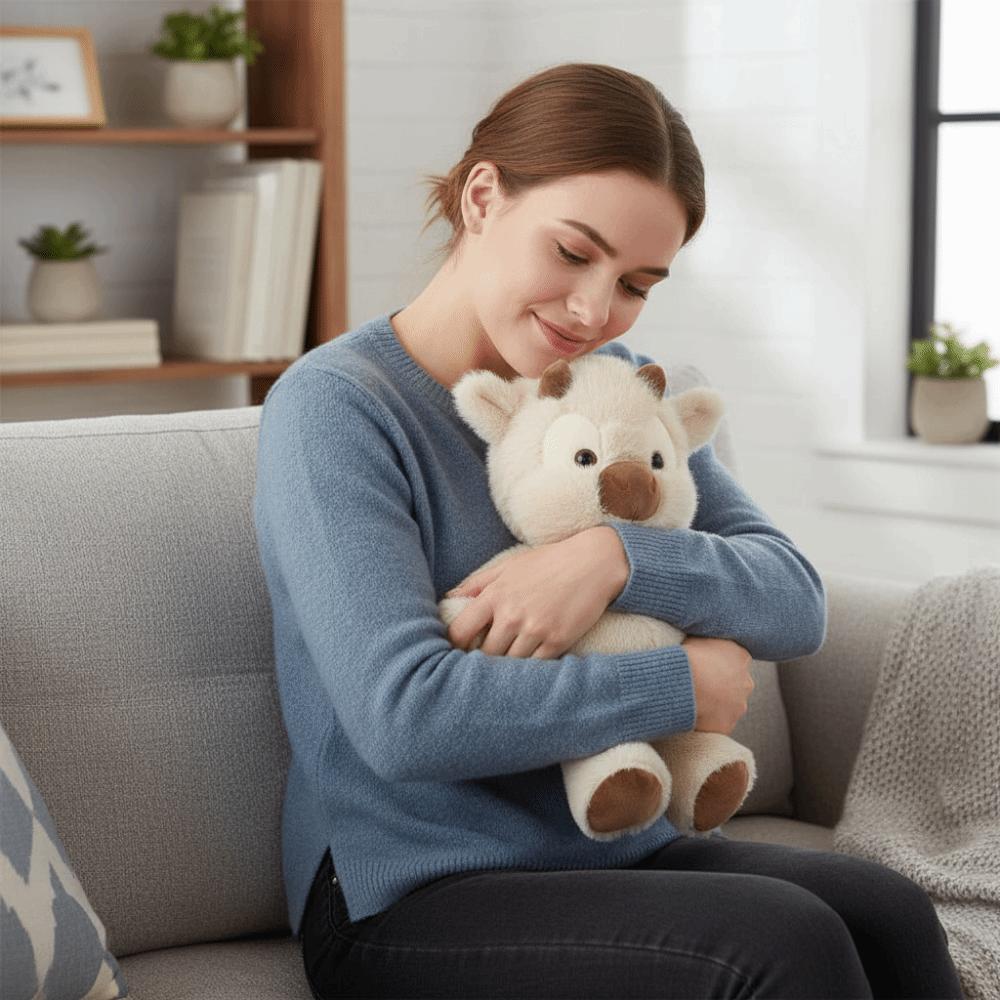 Plushie Texture Running Cow Plush Doll New Design Cute Stuffed Toys  Emotional Support