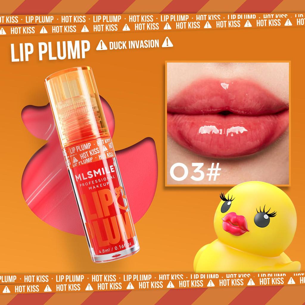 6 Color Duck Lip Plump Lip Oil Hydratační hydratační lesk na rty Big Mouth Toot Lips Medová glazura na rty