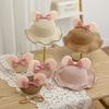 New Arrival Straw Hat And Bag Set For Girls Kids Fashion Summer Bow Lovely Princess Sun Cap Outdoor Cartoon Beach Waved Hats