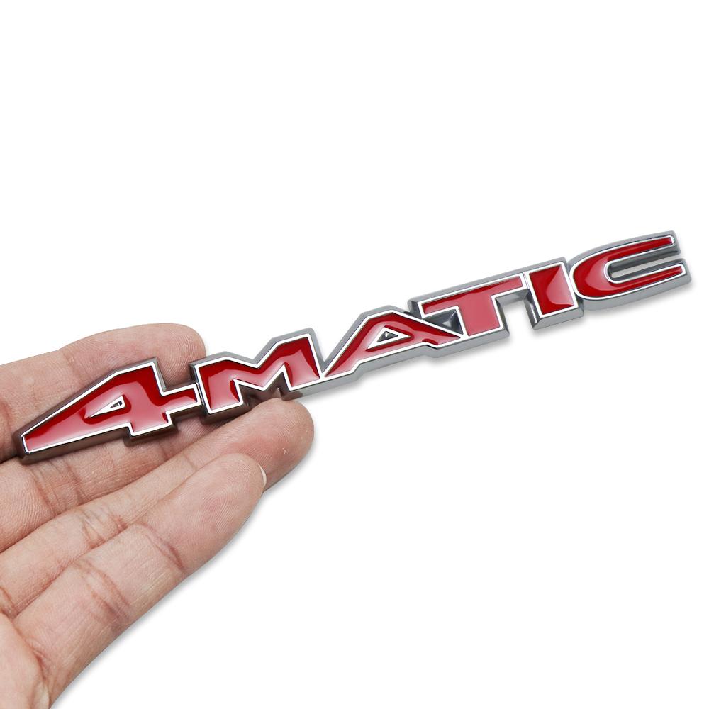 

4MATIC Badge Metal Stickers Car Trunk Body Decals Emblem Refitting For Mercedes Benz AMG W124 W202 W203 W204 W210 W211 W212 W220