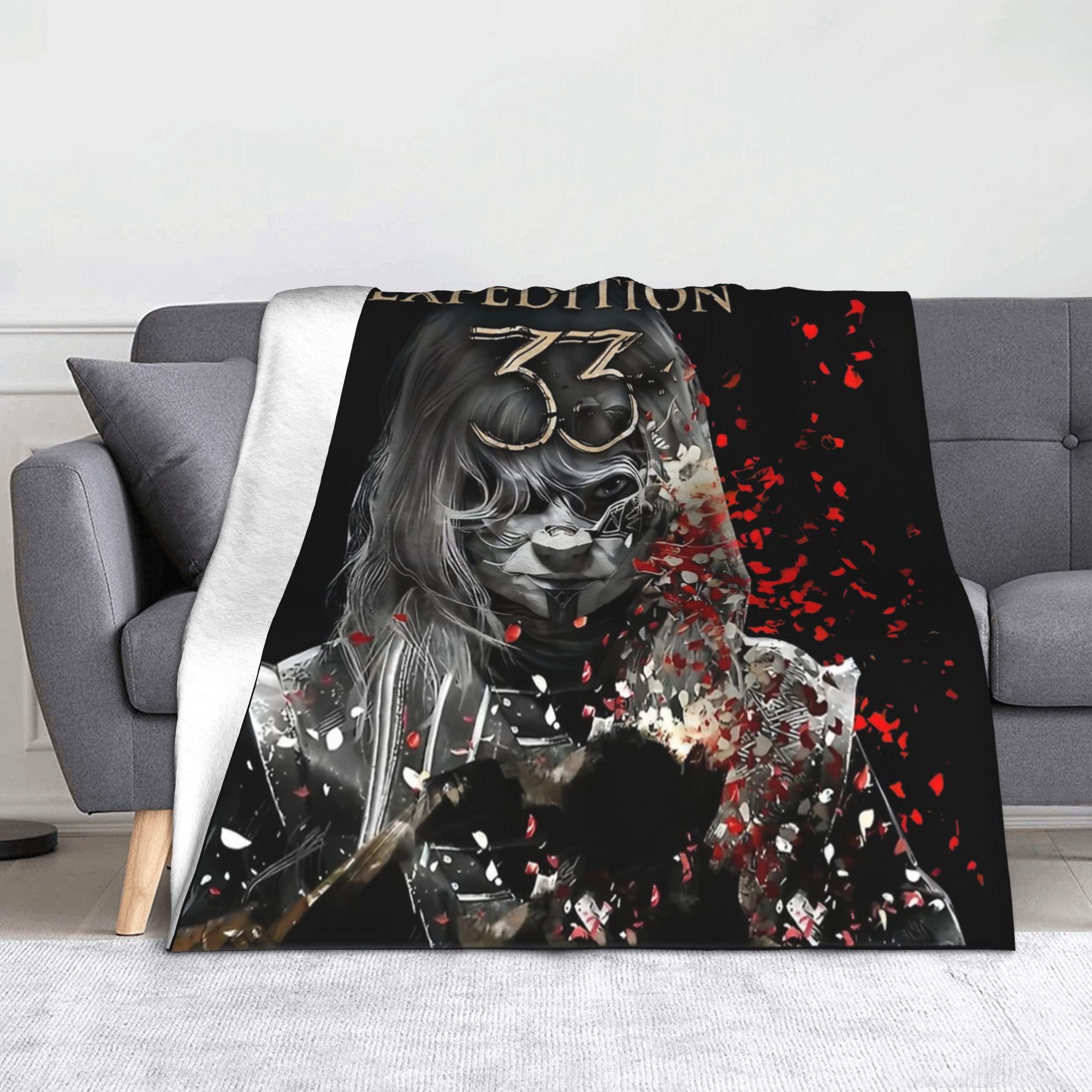 Expedition 33 Esquie Funny Quotes Blankets Fleece Clair Obscur Soft Throw Blankets for Bedroom Sofa Bed Rug 75x90cm