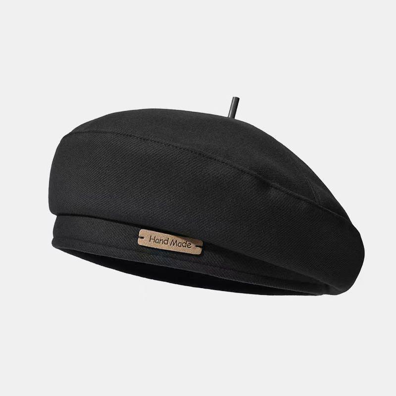 Beret Women Autumn And Winter Japanese Style Large Head Circumference Ins Network Celebrity Face Small Octagonal Painter Hat