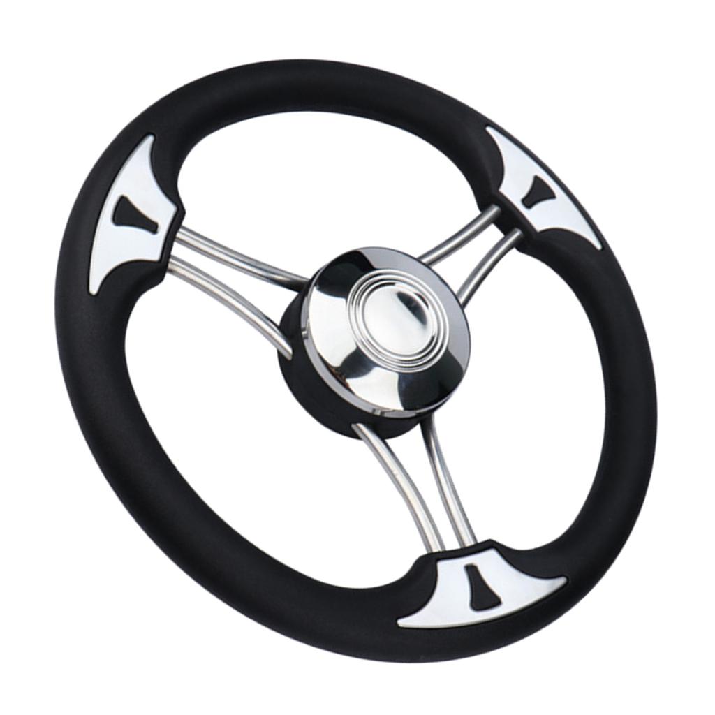 13.5inch Universal Stainless Steel Steering Wheel Without Knob Replacement Marine Accessories Boat Steering Wheel