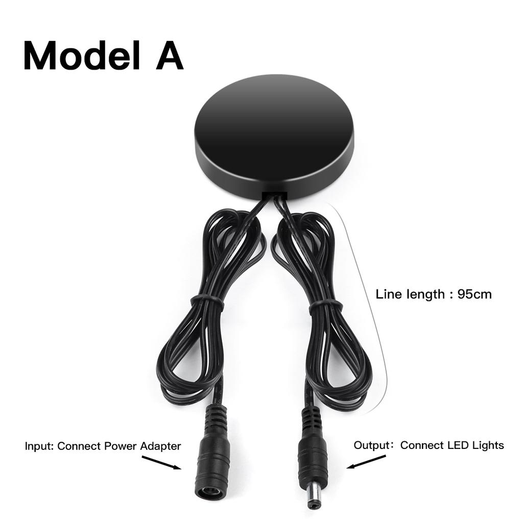 Penetrable 25mm Wood Panel Wireless Touch Sensor LED Light Switch Control 12V-24V 60W Hand Sweep Control Dimmable Touch Dimmer
