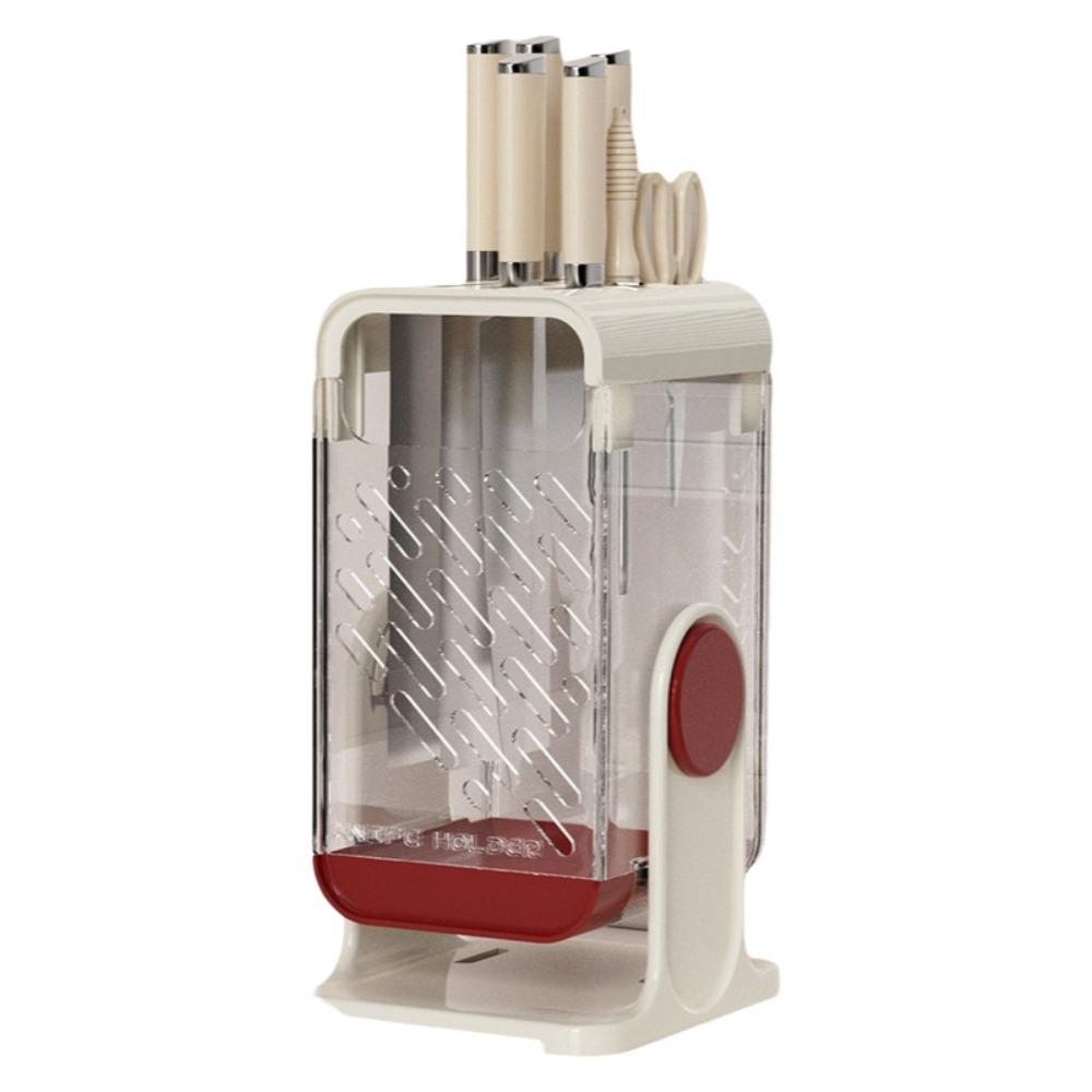 Mold-proof Kitchen Utensil Storage Rack Wall-mounted Cutter Holder  Tableware Storage красный