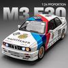 Simulation 1:24 BMW M3 Racing Car Model with Sound Light Collection Diecast Toy Vehicle Children Boy Birthday Gift Home Decor