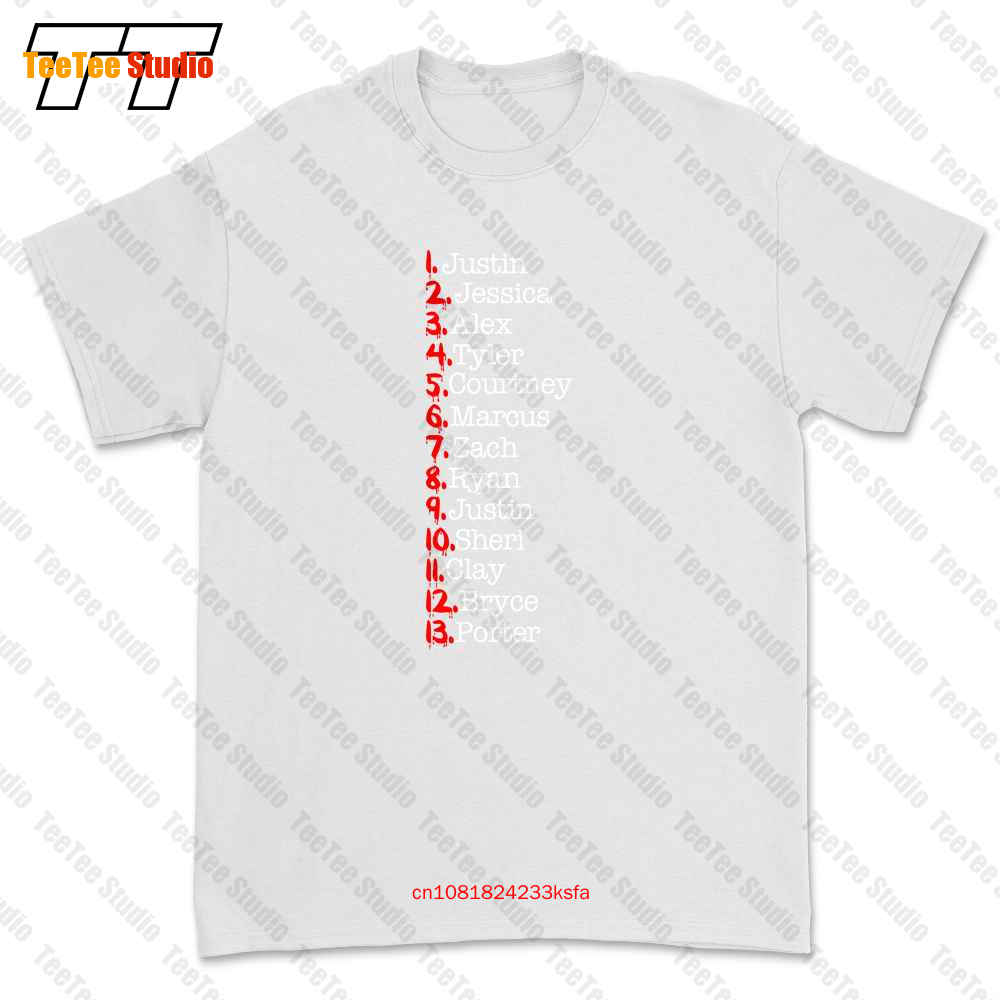 

Футболка с принтом 13 причин, почему Tape Names Футболка унисекс 0276 3XL