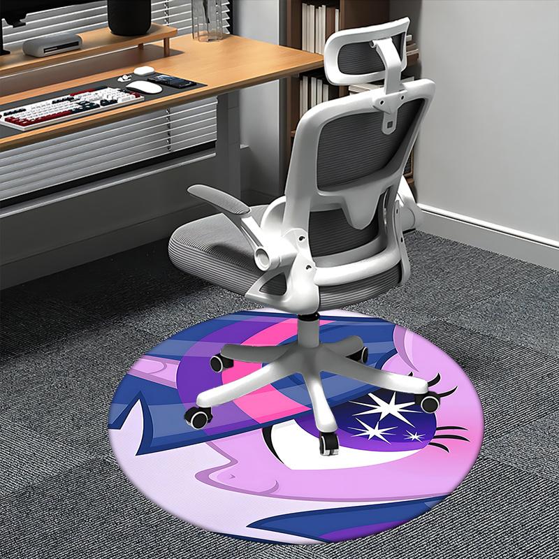 

My Little Pony Twilight Sparkle Chair Mat Round Carpet - Home Decor , Sofa Rug , Office Mat , Gift for All Rooms0305b 80cm by 80cm