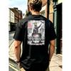 Men'S T-Shirt Restore Britain T-Shirt Paint Bucket Crowned Painter Figure Cracked Wall Union Jack Signs And Gritty Protest Mural Style