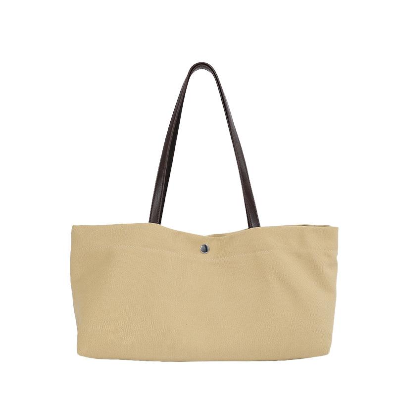 Große Kapazität Tote Bag für Damen Minimalistische Schulterhandtasche Einkaufs-Pendler-Tasche