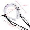 Liebliches Süßes Haarband Anime Maid Cosplay Stirnband Lolita Rüschenspitze Kopfschmuck Handgefertigt Schleife Haarschmuck