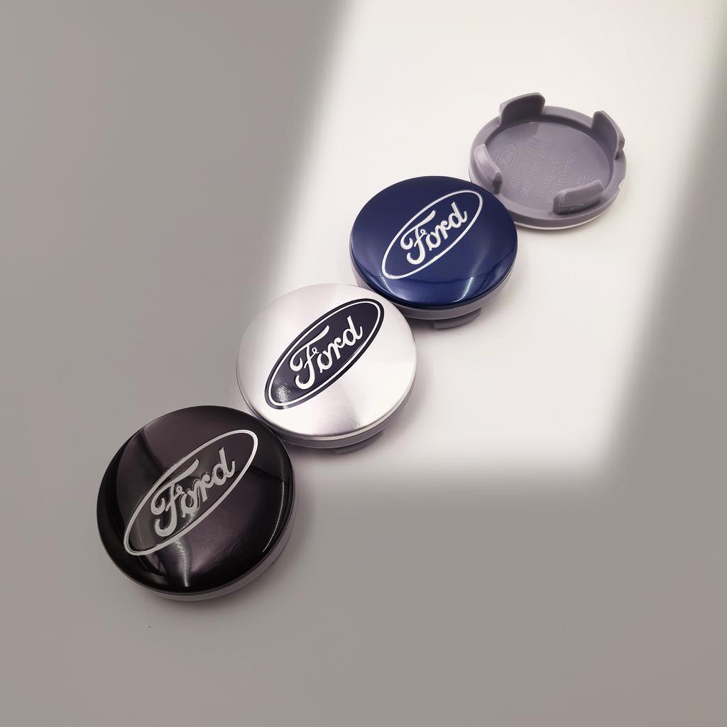 AJV1 4PCS 54/56/60/65/68mm Wheel Center Caps For Ford Fiesta Mondeo Fusion Explorer Escape Focus Kuga Rim Hubcap Cover Badge