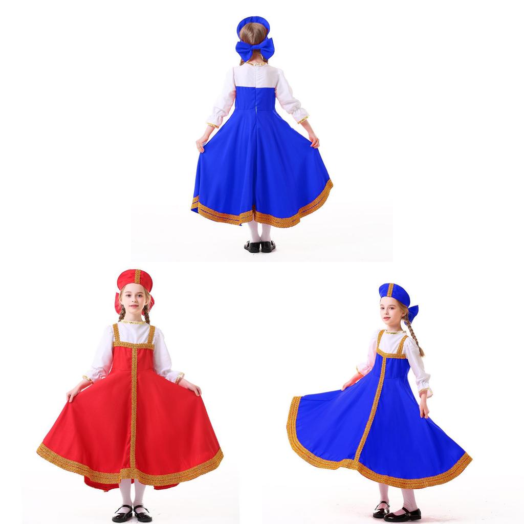Ethnic Costume With Polyester Fabric For Cultural Performances And Stage Shows