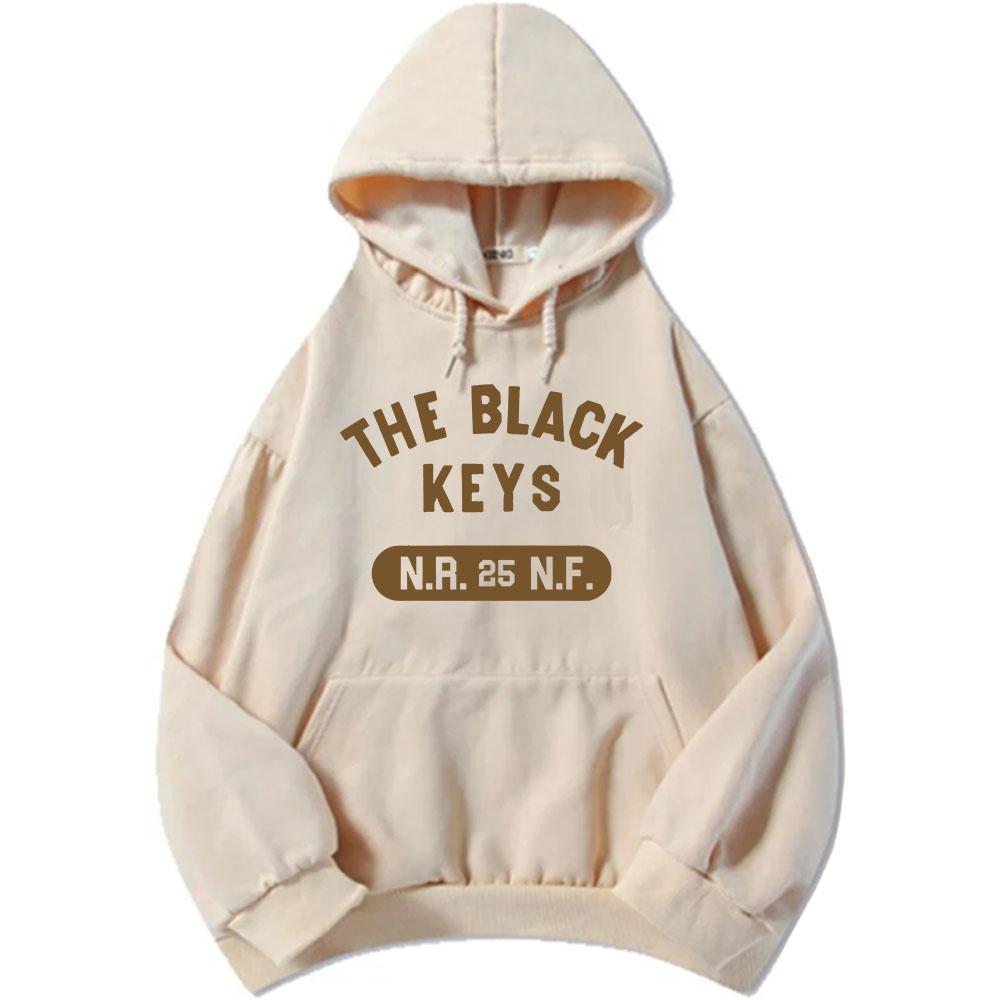 The Black Keys NRNF Sweats à capuche Manches longues Polaire Sweat à capuche pour homme Décontracté Unisexe Streetwear Lourd Mental Mode Pull