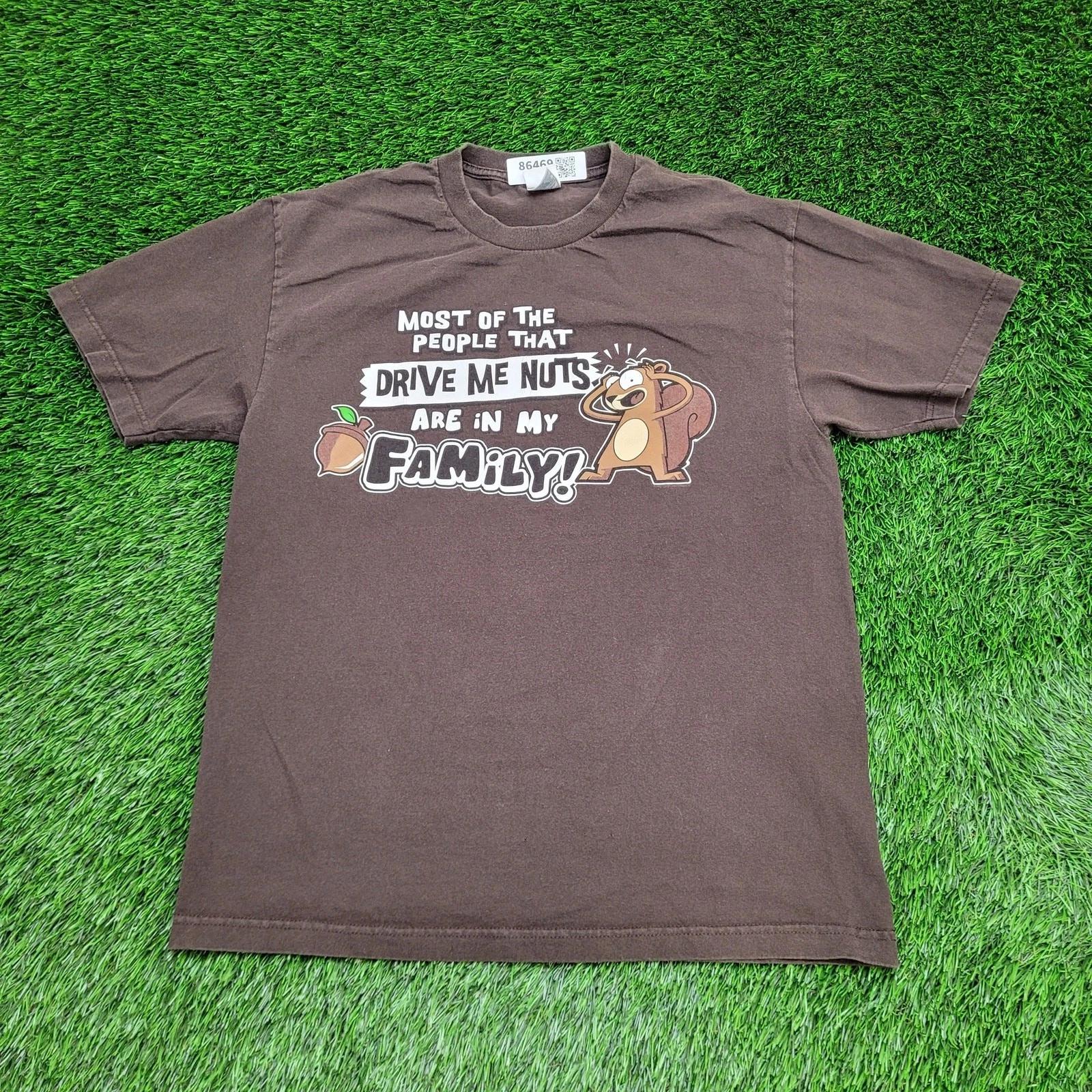 

Vintage 90s Funny Squirrel Shirt Large 21x28 Family Humor S