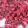 500pcs Mini Dice 8mm Acrylic 6-sided with bag for Party Leisure and Entertainment Gambling Props Chessboard Game Accessories TMZ