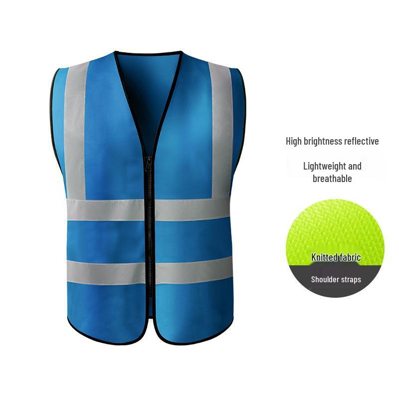Hersteller-Sicherheitsweste mit mehreren Taschen und Reflektoren für Bau, Reinigung und Transport