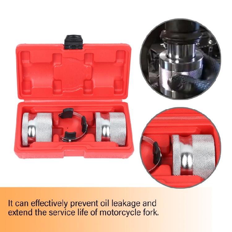 Motorcycle Fork Seal Driver Tool Set Motorcycle Accessories Adjustable Portable with Storage Box 35mm-50mm