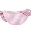 Checkered Dumpling Bag for Commuting Women, Trendy Crossbody Bag, Lightweight Small Crossbody Bag