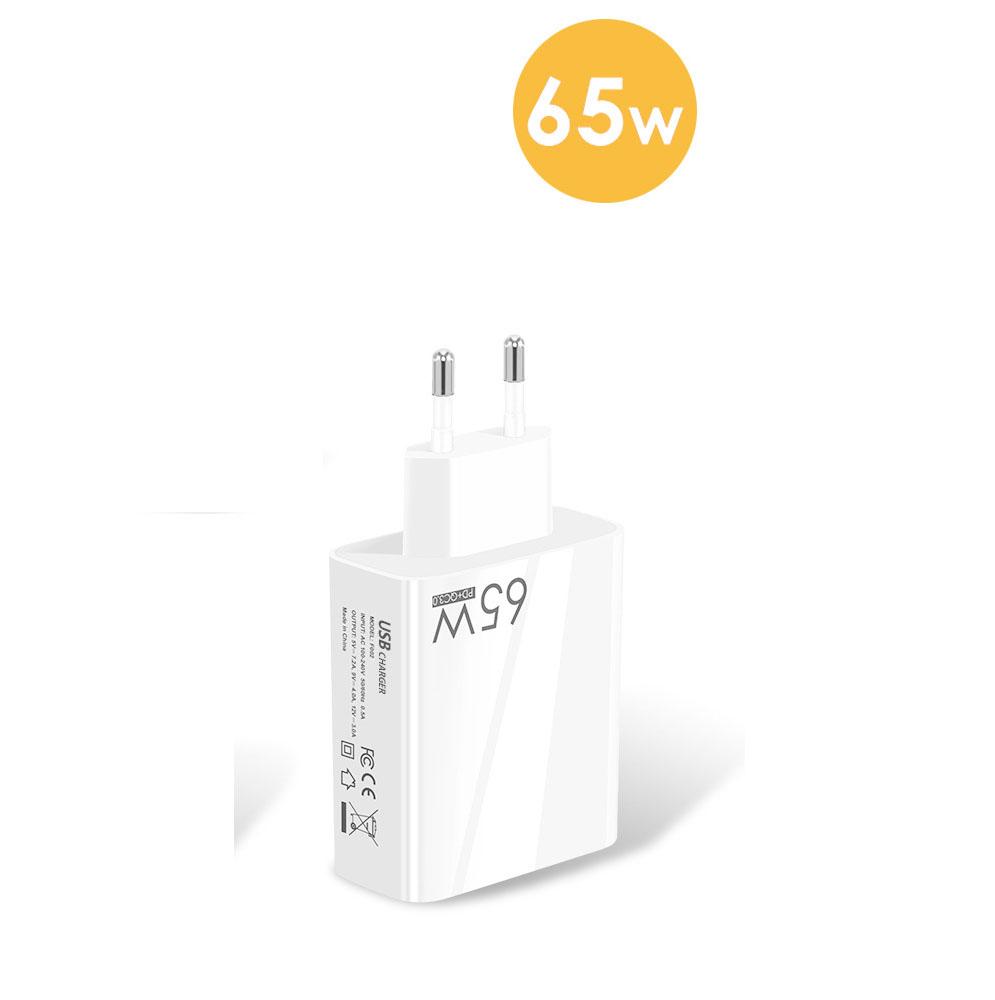 Pd 65w/12w Fast Charging Mobile Phone Charger 5v4apd+3usb Type-C Multi-Port Adapter Mobile Phone Charger Head