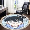 1PC Detective Conan Office Round Area Rug Suitable For Office, Under Office Chairs Bedroom Living Room Home Decor, Room Deco T1224006