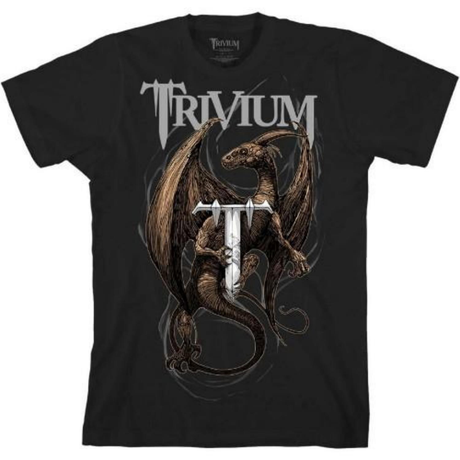 Trivium Unisex Adult Dragon Cotton T-Shirt S разноцветный