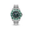 Ss23 Tipo 1 Bapex Pedra de Cristal Zircônia Quadrada Verde Relógio de Aço Inoxidável Movimento Mecânico Pulseira de Aço Inoxidável 0ZXWHM187008K
