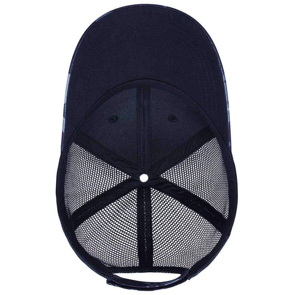 Bassdash Kids' Baseball Cap, Mesh Cap, Outdoor Hat for Boys and Girls (Ages 4+) (Black Camouflage, Size M)