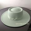 Fedora Hat for Women Men Flat Top Concave Design Autumn Winter Bow Tie Jazz Hat Colorful Unisex Fedora Wide Brim Hat Panama 2022