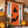 IMISHM Halloween Pumpkin Door Covers Halloween Door Decorations Halloween Door Banner Halloween Decorations for Front Door Halloween Porch Sign for