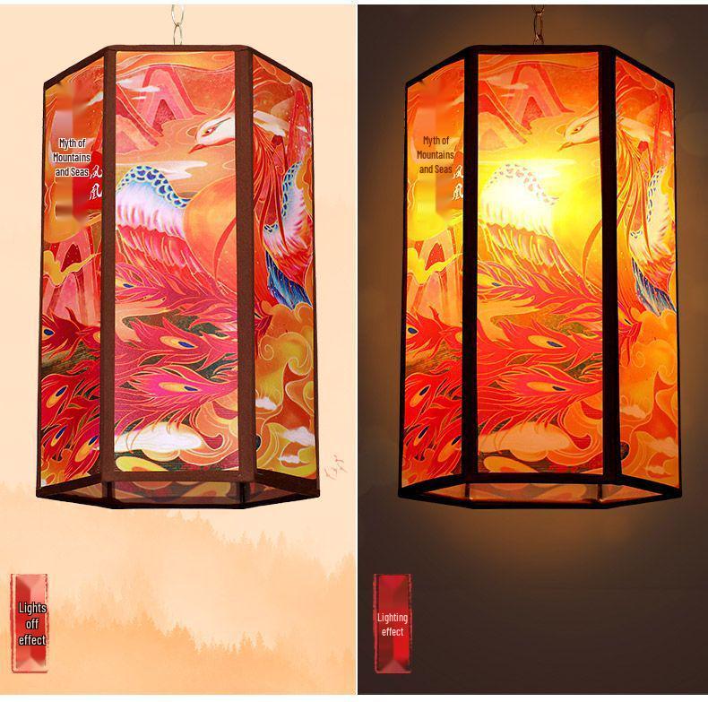 Outdoor Waterproof Traditional Chinese Lantern: Elegant Imitation Sheepskin for Restaurant or Chandelier Decoration