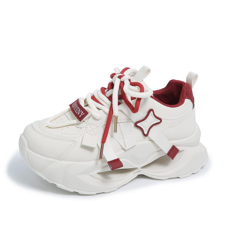 ins Korean version of the new thick-soled heightening dad shoes for women's 2025 spring student sports running shoes casual shoes FB7705