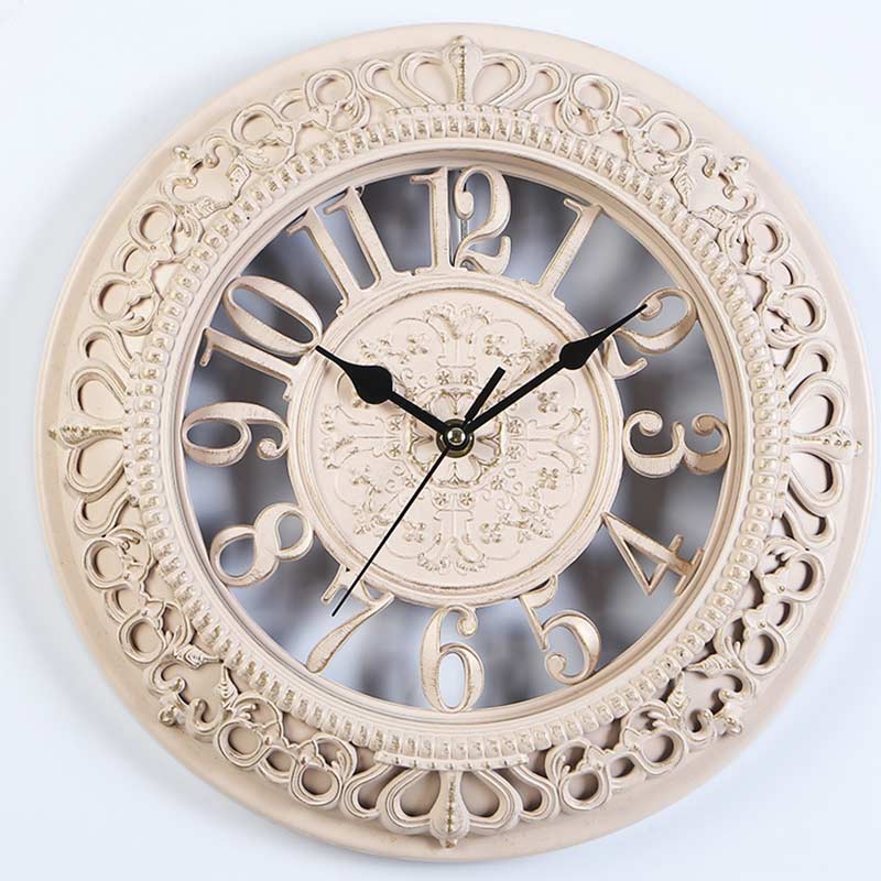 Creative 12 Inch Living Room Bedroom Numeral Round Wall Clock