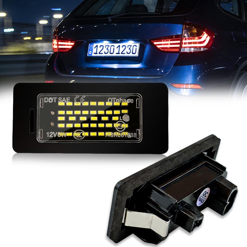 2X White LED Car License Plate Light Bulbs Auto Accessories For BMW E46 X5 E70 X6 E71 E72 E90 E92 E93 E91 M3 E39 M5 E60 E61 E82 6000K белый