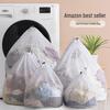Extra Large Machine Washable Drawstring Laundry Bag - Durable Fine and Coarse Mesh Protection