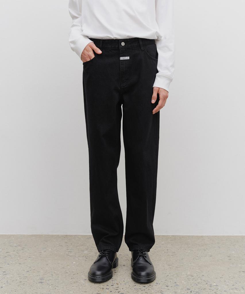 Malittepeulangsowajeobeo M Slim Straight Denim Pants Matt Black