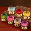1pc Water Glazed Lotus Flower Metal Candlestick Household Sacrificial Supplies Buddhist Temple Supplies Pray for Auspiciousness