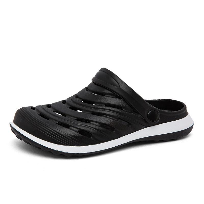 

EVA hole shoes men s summer cool slippers fashionable adult garden shoes breathable beach beach shoes 45 синій