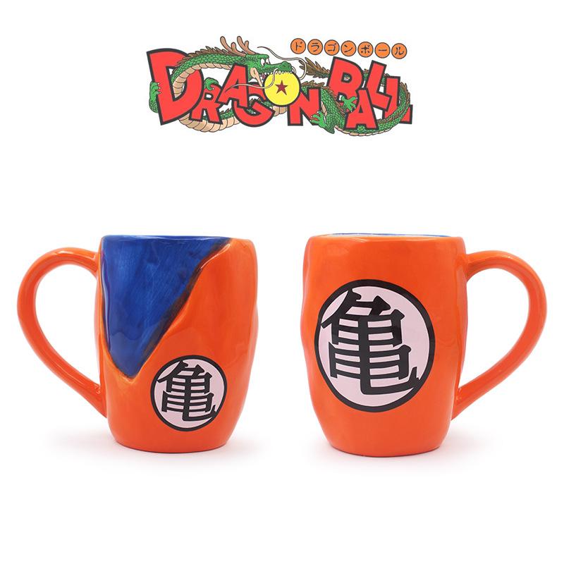 Ceramic Dragon Ball Mugs, Sun Wukong Mugs, Creative Cartoon and Anime Wukong Cups, Four-star Dragon Ball Cups