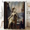 Vintage Gotische Kunst Duschvorhang Viktorianisches Porträt Heimdekoration Duschvorhang Romantische Dark Academia Ästhetik Wandbehang