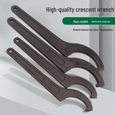 Průmyslový půlměsícový hákový klíč s bočním otvorem