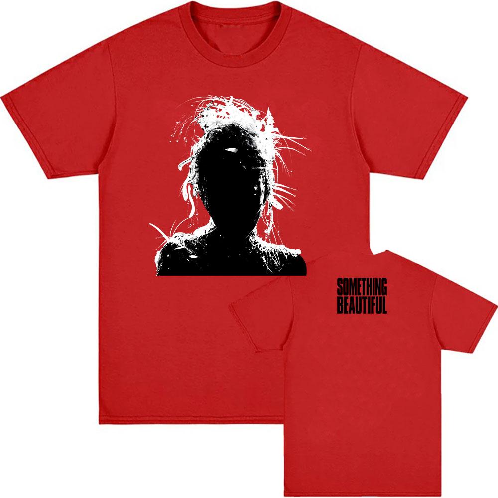 Miley Cyrus Something Beautiful Album T-shirt Cotton Summer Short Sleeve Tshirts for Men Unisex Streetwear Singer Graphic Tees