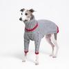 Italian Greyhound Clothes, Warm Sweater for Whippets, Dog Onesie, Two-Legged Turtleneck Warm Sweater for Small Medium Dogs (Small, Grey)