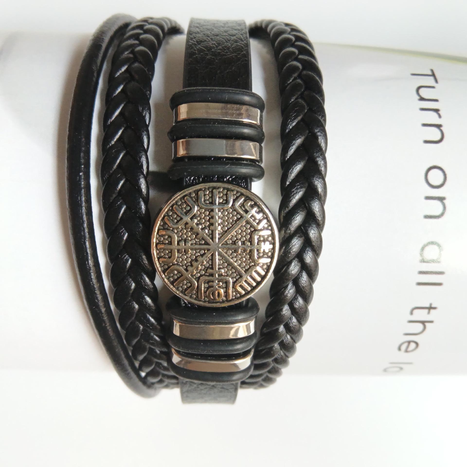 Tree of Life Men s Punk Style Multi-layer Leather Bracelet